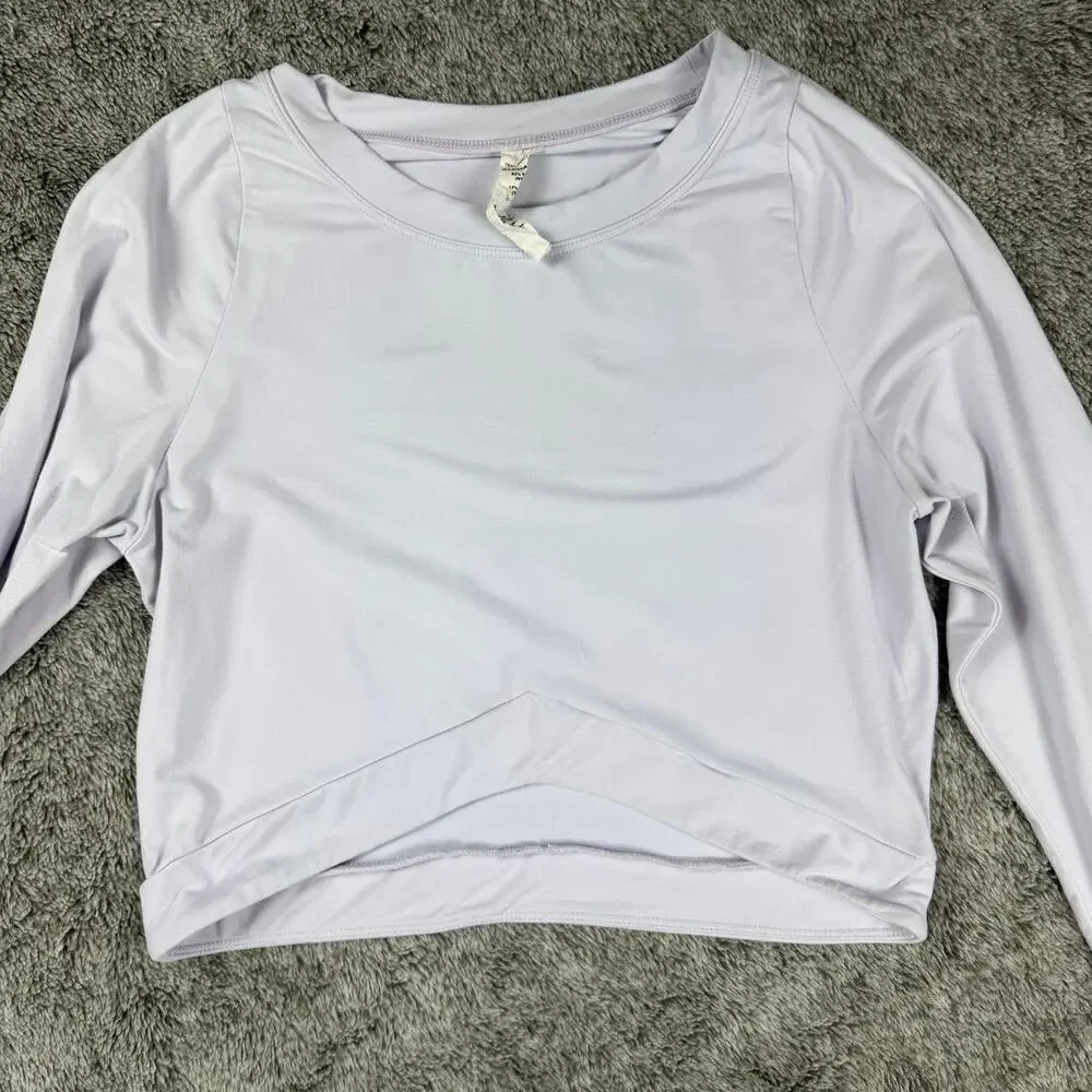 Alphalete Ultrasoft Apex Long Sleeve Women's Large Light Purple
